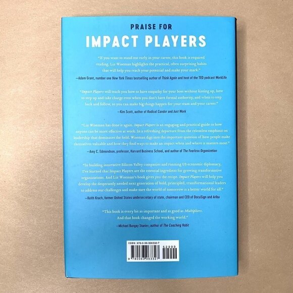 Impact Players: How to Take the Lead, Play… by Liz Wiseman  NEW Hardcover - Picture 2 of 2